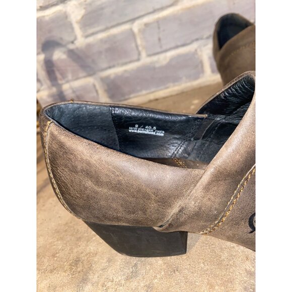 Ankle Boots Size 9 Womens Leather Western Clogs Heels Slip On Loafers Cowboy - Picture 13 of 16